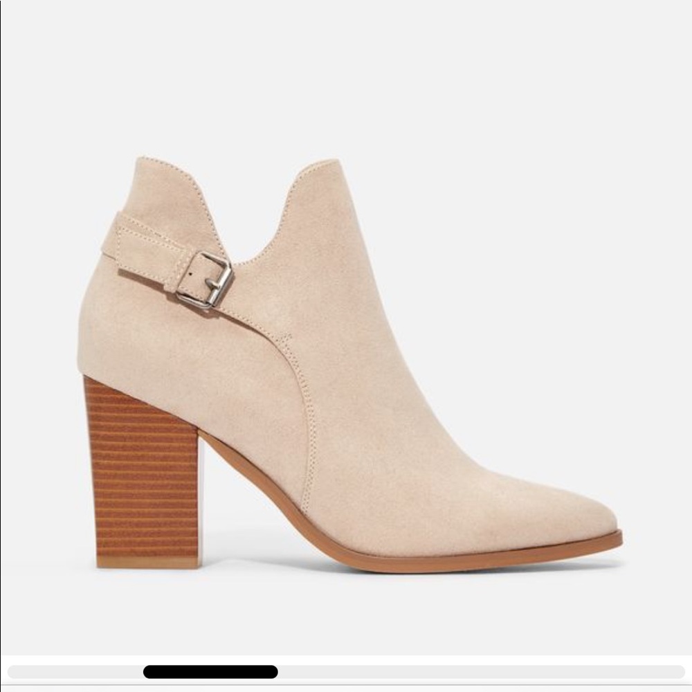 Tan Suede Bootie - 3.5” heal